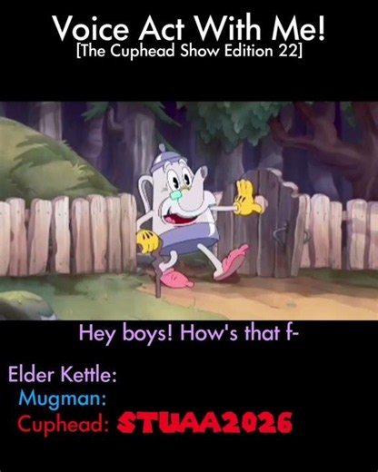 Voice Act With Me! [Cuphead Show Edition 22] #cuphead #voiceover #shorts #viral #voiceacting