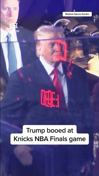 Trump booed at Knicks NBA Finals game