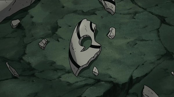 Tobi's Broken Mask in Naruto Anime