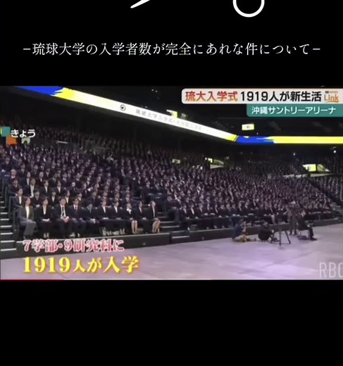 琉球大学の2023年入学式の概要