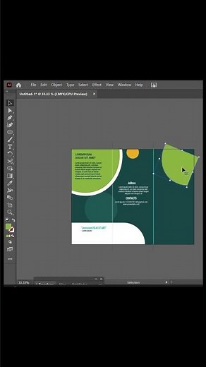 Creative Brochure Design in Adobe Illustrator