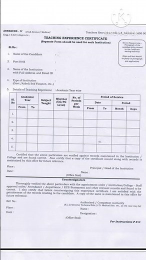 Teaching experience certificate CollegeTRB exam #collegetrb #govtexam #experiencecertificate #pdf