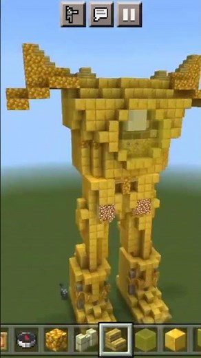 i build titan clock man in 35 minutes in minecraft