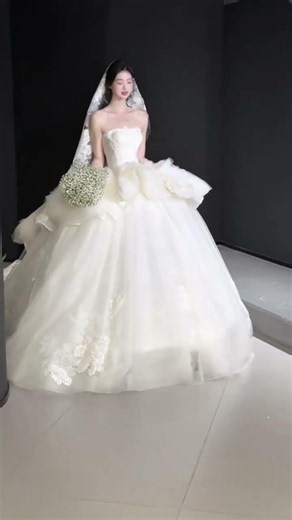 ✨ Dreamy Princess Bridal Gown 👰🤍 | Luxury Wedding Dress Inspiration #bridalfashion