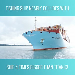 136K views · 2.1K reactions | The largest container ship to ever port in Southampton, England - four times bigger than the Titanic - has a close call with fearless local fishermen who were also braving the waters. Watch more Mega Shippers on discovery+: https://bit.ly/3c3ufkU | Love Science | Facebook