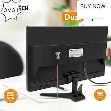 FRONTECH 22 Inch HD LED Monitor | Refresh Rate 60 Hz, 1680 X 1080 Wall Mountable HDMI & VGA Ports,