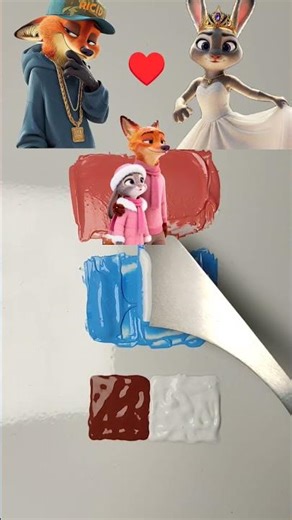 What Color is Zootopia Love Paint Mixing Challenge! ❤️