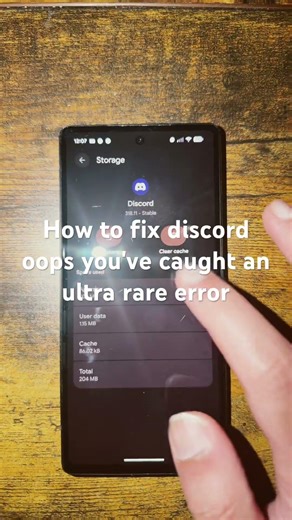 How to fix discord oops you've caught an ultra rare error