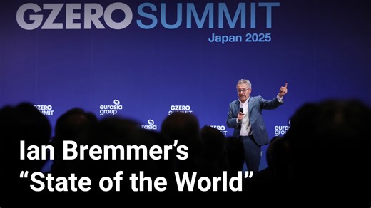 Ian Bremmer delivered his annual State of the World address on October 21, 2025, in Tokyo. He surveyed the year's defining geopolitical moments and offered a candid assessment of where we stand and where we’re headed next. Ian spoke at the 2025 GZERO Summit Japan, hosted by Eurasia Group, the world's leading political risk research and consulting firm. Bremmer is president of Eurasia Group and GZERO Media, a company dedicated to providing intelligent and engaging coverage of international affair