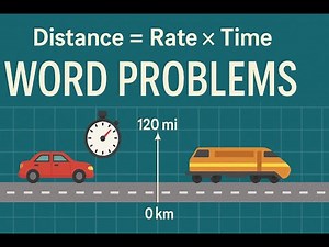 Distance = Rate × Time | Word Problems Made Easy (with Metric & Imperial Units)