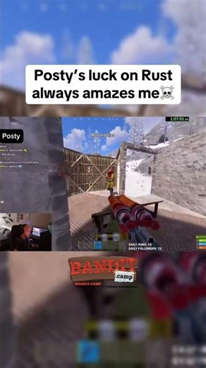 PostyS Luck On Rust Always Amazes Me #Rustgame #Rustgameplay #Rust... #shorts