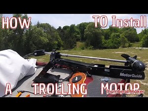 How to install motorguide trolling motor to a boat