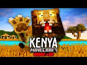 I Survived 100 Days in KENYA in Hardcore Minecraft!