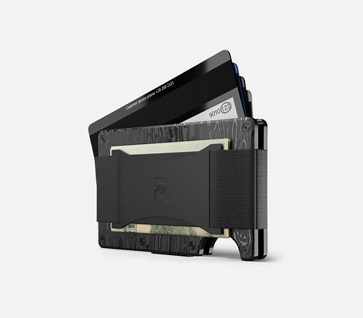 Ridge Wallet - Black Damascus