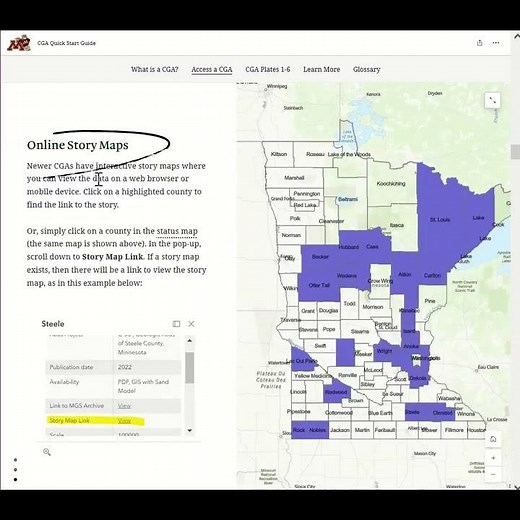 CGA Quick Start Guide #geology #map #minnesota