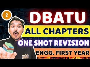 DBATU MATHS 2 | ALL CHAPTERS ONE SHOT | S-2 | ENGINEERING FIRST YEAR | SAURABH DAHIVADKAR #dbatu