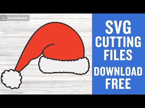 Santa Hat Svg Free Cut File for Cricut