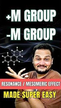 +M Effect vs –M Effect | Easy Trick to Remember | Class 12 Chemistry | NEET & JEE 2026