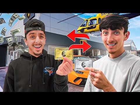 Swapping Credit Cards With FaZe Rug! **NO LIMIT**
