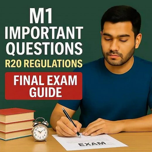 M1 IMPORTANT QUESTIONS R20 REGULATIONS JNTUK/ JNTUGV/JNTUA ||LIKE AND SUBSCRIBE ❤️||