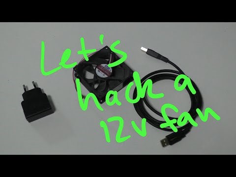 USB power your 12v fan with speed control - Hacking fans with James Lovelock Part 1