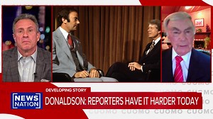 5.6K views · 100 reactions | Veteran journalist Sam Donaldson shares his concerns about the media's struggle to properly cover President Donald Trump, stressing the difficulties reporters face in today's political climate. #SamDonaldson #Cuomo | NewsNation | Facebook