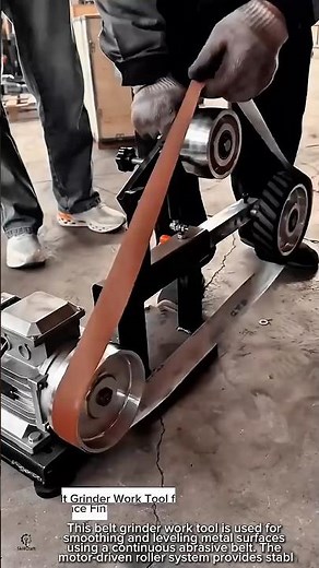 Belt Grinder Work Tool for Precision Metal Surface Finishing #worktool