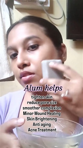 Benefits of Alum🤍✨#glowingskin #fyp #skincare