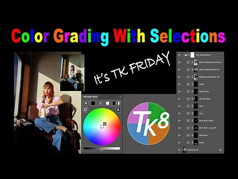 TK8 PLUGIN for PHOTOSHOP: Color Grading With Selections /// With Practice Image ///