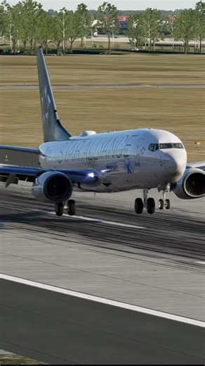 Flying into Budapest (LHBP) | X-Plane 12 | B738-800 ZiboMod #shorts