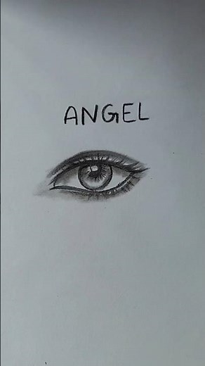 Anime Angel Eye Drawing ✨👁️ | Heavenly Anime Art #AnimeShorts