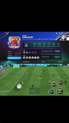 Review de Utoty Van Dijk en FIFA Mobile