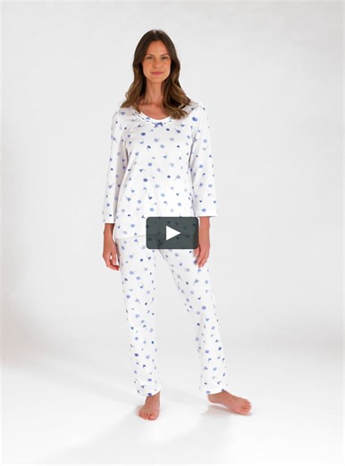 0737 Soft Jersey Pyjamas Cornflower