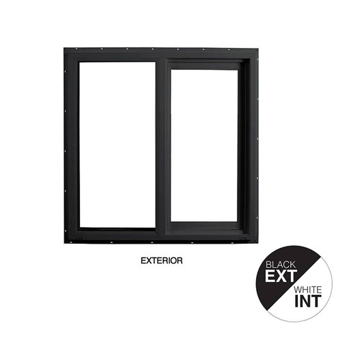 Reviews for Ply Gem 35.5 in. x 35.5 in. Select Series Vinyl Horizontal Sliding Left Hand Black Window with White Int, HP2+ Glass and Screen | Pg 4 - The Home Depot