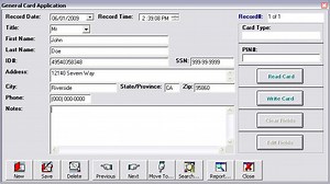 Chip Card Writer Software