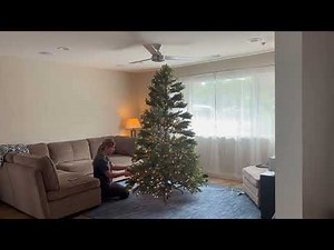 National Tree Pre-Lit Christmas Tree Review & Setup [Time Lapse]