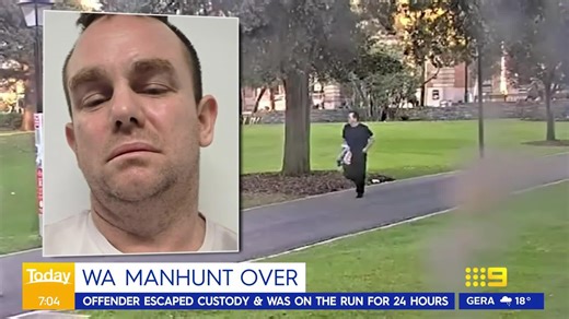 Police have confirmed the urgent manhunt in Perth has ended after finding the offender late last night. #9News | 9 News