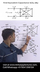 PROBLEM ON #Capacitance Equivalent Youtubelink 《 https://youtube.com/@MritunjayLectures》 | Mritunjay Lectures