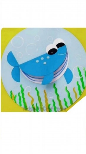 🐟 “Easy 3D Paper Fish Craft for Kids | Fun Drawing & DIY Art Project!” 🐟made by little solve