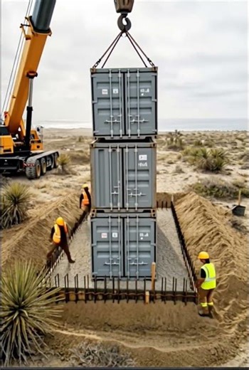 from container to Luxury: home in desert. architecture
