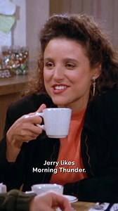 2.3M views · 40K reactions | Hope your day feels like morning thunder ☕ Stream on Netflix or check your local listings. | Seinfeld | Facebook