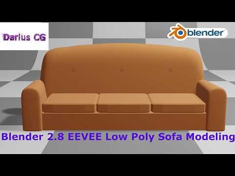 How to Make a Couch In Blender | Simpsons Sofa Modeling