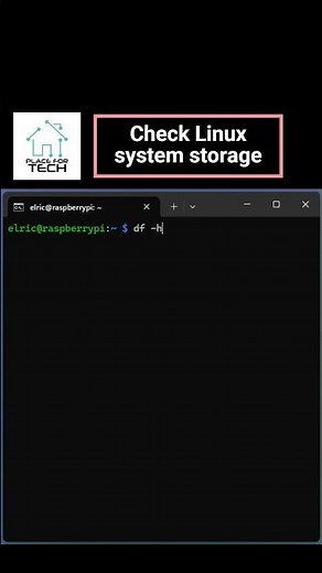 Easiest Way to Check Storage on Linux! #linux #commandline #raspberrypi