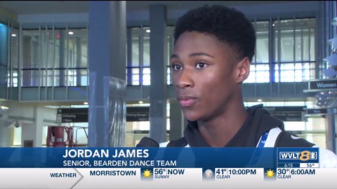 Bearden High School Dance Team celebrating eighth national championship