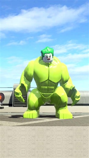Yellow Green HULK Transforms into Joker - LEGO Marvel Super Heroes