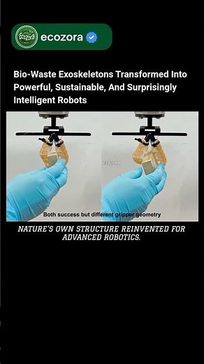 Bio-Hybrid Robots Built From Food Waste ♻️ | #robotics #biotech #innovation #science