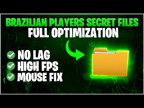 Brazilian Free Fire Players Secret Optimization Files For Lag Fix & High Fps, Mouse Fix