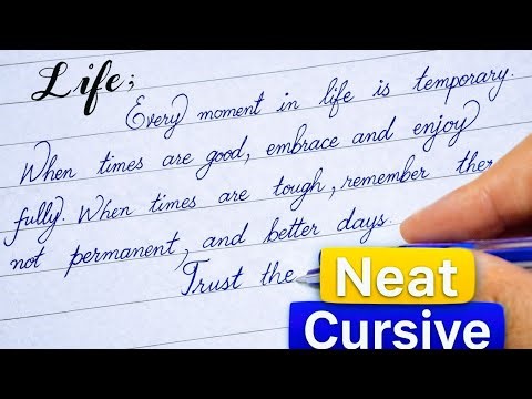 Best English Writing ✍️ | Neat Cursive Handwriting for Beginners