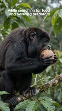 Black-Beaded Saki: One of the Amazon rainforest's most distinctive and fascinating monkeys! #animals