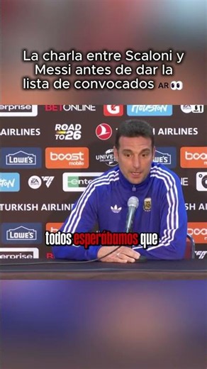 The conversation between Scaloni and Messi before the squad list announcement 🇦🇷👀